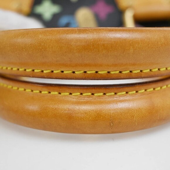 LOUIS VUITTON LV Logo Alma Hand Bag Monogram Multi Color Black M92646 50EE642 - Picture 8 of 12